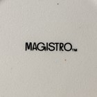 Блюдо фарфоровое для подачи Magistro Slate, d=21 см, цвет белый - фото 4374831
