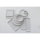 Блюдо для подачи Magistro Slate, d=22.5 см, фарфор, белое - Фото 9