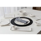 Блюдо для подачи Magistro Slate, 25×12 см, фарфор, белое - Фото 8