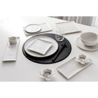 Блюдо для подачи Magistro Slate, 25×12 см, фарфор, белое - Фото 10