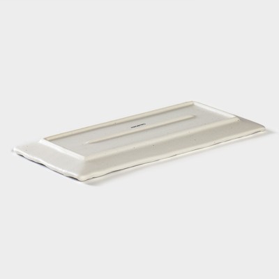 Блюдо для подачи Magistro Slate, 25×12 см, фарфор, белое