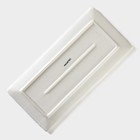 Блюдо для подачи Magistro Slate, 25×12 см, фарфор, белое - Фото 4