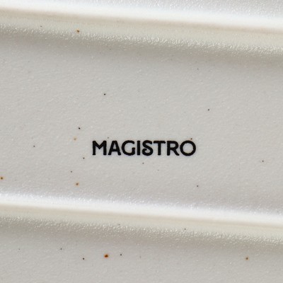 Блюдо для подачи Magistro Slate, 25×12 см, фарфор, белое