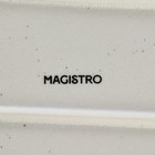 Блюдо фарфоровое для подачи Magistro Slate, 30×10 см, белое - Фото 5