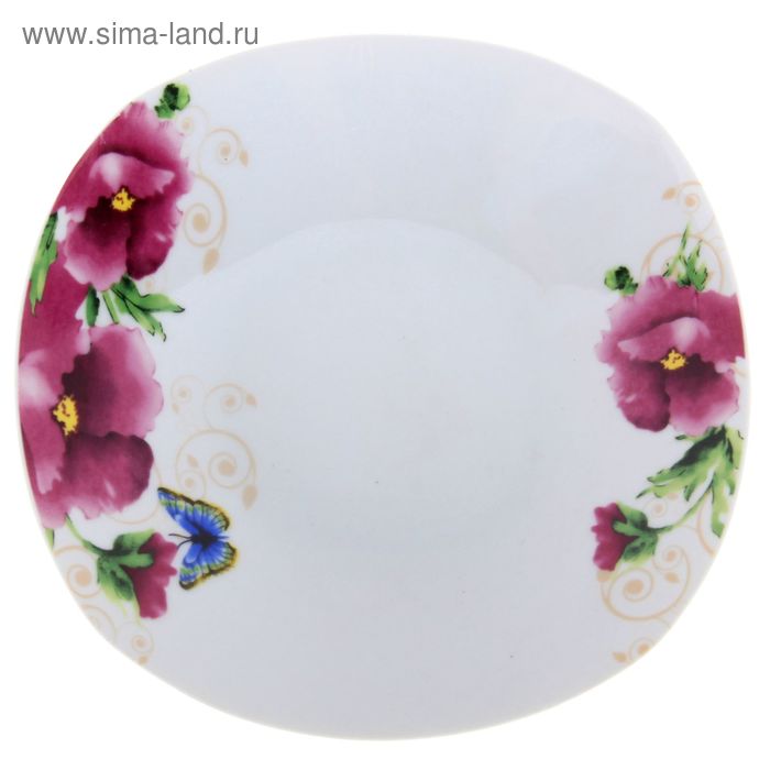 Тарелка керамическая глубокая Доляна «Акварели», 600 мл, d=20 см - Фото 1