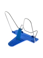 Подставка для книг Calligrata «ПРЕСТИЖ», с пластмассовым упором, европодвес, синяя  (артикул 7735099)  большой выбор товаров оптом и в розницу по низким ценам с доставкой