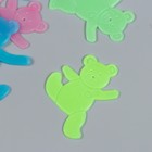 Наклейка фосфорная "Медвежата" с клеевыми подушечками набор 8 шт МИКС 19х13 см - Фото 3