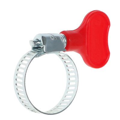 Хомут с «барашком» ZEIN engr, сквозная просечка, диаметр 16-25 мм, ширина 8 мм