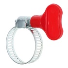 Хомут с «барашком» ZEIN engr, сквозная просечка, диаметр 16-25 мм, ширина 8 мм - Фото 5