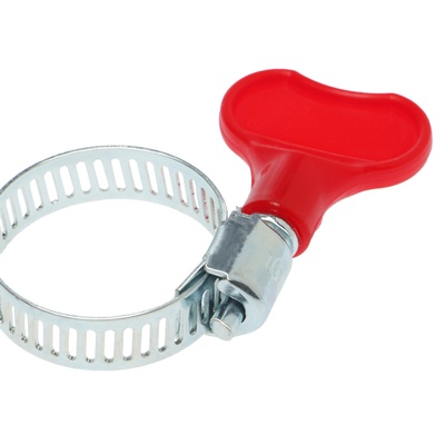 Хомут с «барашком» ZEIN engr, сквозная просечка, диаметр 16-25 мм, ширина 8 мм