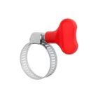 Набор: хомуты с барашком ZEIN engr, сквозная просечка, диаметр 11-20, 13-23, 14-27 мм, 3 шт. - Фото 2