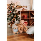 Подарочный набор: мягкая игрушка «Медвежонок» + держатель для пустышки, голубой - фото 8540506