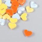 Декор для творчества пластик "Сердечки яркие" набор 30 шт МИКС 1,1х0,9х0,3 см - Фото 3