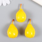 Декор для творчества PVC "Груша" 2,6х2,6х4,8 см (комплект 3 шт) - фото 22087776