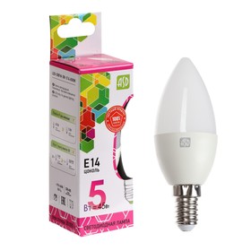 Лампа светодиодная ASD LED-СВЕЧА-standard, Е14, 5 Вт, 230 В, 6500 К, 450 Лм