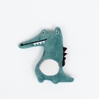 Игрушка для кошек, «Крокодил», с кошачьей мятой, 10 см, зелёная - Фото 2