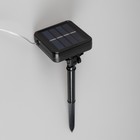 Гирлянда «Конский хвост» 10 нитей по 2 м, серебристая нить, 200 LED, свечение мульти, 2 режима, солнечная батарея - Фото 7