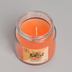 Свеча  ароматическая в стекле 6,3см, 100мл, сочный мандарин - Фото 4