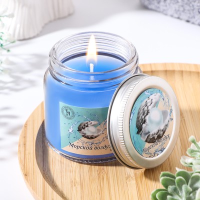 Ароматическая свеча в банке, 6.3 см, 100 мл, морской воздух
