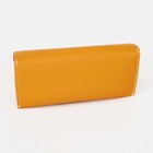 Футляр для очков на кнопке, длина 17 см, цвет жёлтый - фото 42887047