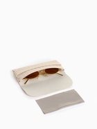 Футляр для очков на ремешке, однотонный, размер 16.5×7×1.8 см, молочный - Фото 2