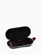 Футляр для очков на молнии, однотонный, размер 17×0.7.6×3.6 см, коричневый - Фото 4