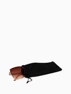 Чехол для очков на затяжке, плотность 110 г/м², размер 8.7×0.5×17.5 см, чёрный - Фото 4