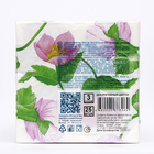 Салфетки бумажные Bouquet de Luxe "Декоративный цветок", 3 слоя,24x24, 25 листов - Фото 2