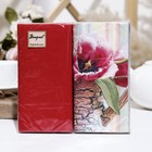 Салфетки бумажные Bouquet de Luxe "Натюрморт с тюльпанами"красный, 2 слоя,33x33, 20 листов - Фото 1