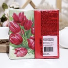 Салфетки бумажные Bouquet de Luxe "Тюльпаны на зеленом"с красным, 2 слоя,33x33, 20 листов - Фото 2