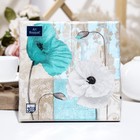 Салфетки бумажные «Декоративные маки», 3 слоя, 33 x 33, 20 шт - Фото 1