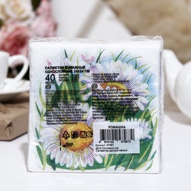 

Салфетки бумажные Desna Design "Ромашка",1 слоя,24x24,40 листов