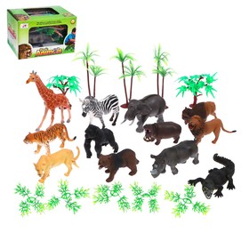 УЦЕНКА Набор животных «Зоопарк», с ковром 9569653