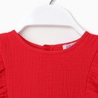 Комплект для девочки (блузка, шорты) MINAKU цвет красный, рост 110 - Фото 8