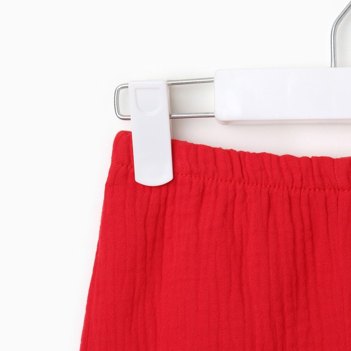 Комплект для девочки (блузка, шорты) MINAKU цвет красный, рост 152 - фото 1926636361