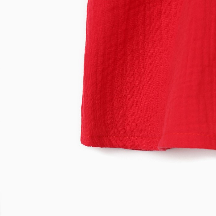 Комплект для девочки (блузка, шорты) MINAKU цвет красный, рост 152 - фото 1926636358