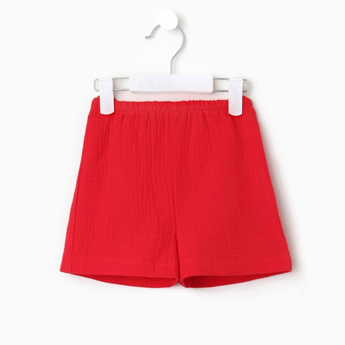 Комплект для девочки (блузка, шорты) MINAKU цвет красный, рост 152 - фото 1926636360