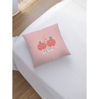 Наволочка декоративная «Счастливые яблочки», на молнии, размер 45х45 см - Фото 2