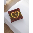 Наволочка декоративная «Love», на молнии, размер 45х45 см - Фото 2