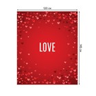 Скатерть на стол «Любовь», прямоугольная, сатен, размер 120х145 см - Фото 2