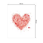 Скатерть на стол «Воздушное сердце», прямоугольная, сатен, размер 120х145 см - Фото 2