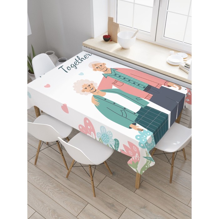 Скатерть на стол «Навсегда вместе», прямоугольная, оксфорд, размер 120х145 см - Фото 1