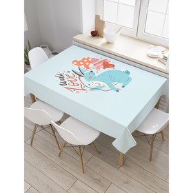 Скатерть на стол «С любовью», прямоугольная, оксфорд, размер 120х145 см
