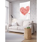 Декоративное панно с фотопечатью «Воздушное сердце», вертикальное, размер 100х150 см - фото 294391536
