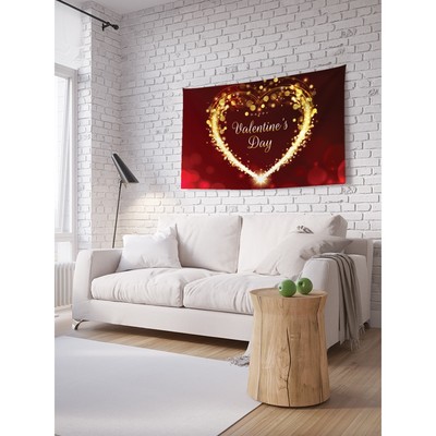 Декоративное панно с фотопечатью «Сияние сердца», горизонтальное, размер 100х150 см