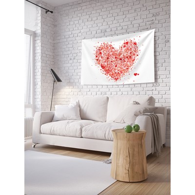 Декоративное панно с фотопечатью «Воздушное сердце», горизонтальное, размер 100х150 см