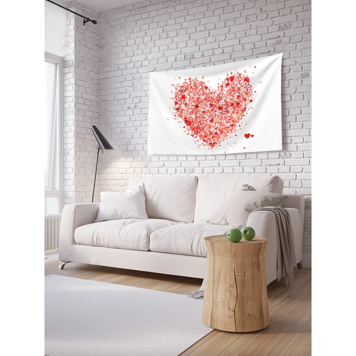 Декоративное панно с фотопечатью «Воздушное сердце», горизонтальное, размер 100х150 см - Фото 1