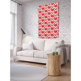 Декоративное панно с фотопечатью «Белое сердце», вертикальное, размер 150х200 см