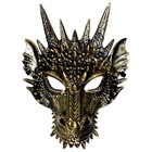 Карнавальная маска «Дракон», цвет золотой - фото 10342806