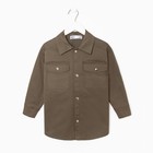 Рубашка джинсовая детская KAFTAN, размер 28 (86-92 см), хаки - Фото 4